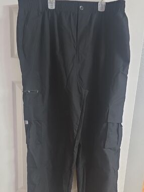 Men's Black Cargo Pants - Comfortable Utility Style
